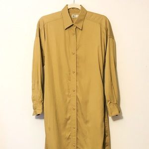 UNIQLO U by Christophe Lemaire Shirt dress yellow